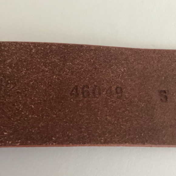 Linea Pelle Waist Belt Small Genuine Leather Horseshoe Buckle Brown - Picture 7 of 15